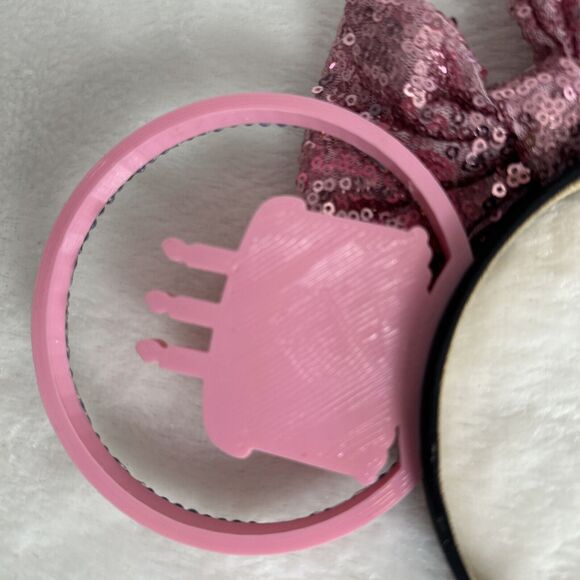 Custom Made Sweet Sixteen Birthday Girl Mouse Ears 16 Cake Headband Pink - Picture 10 of 10